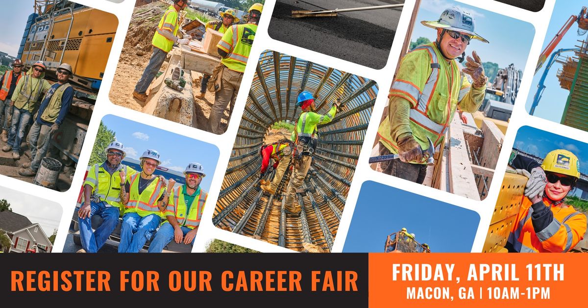 Road Construction Job Fair 2025 - Macon\/Middle GA