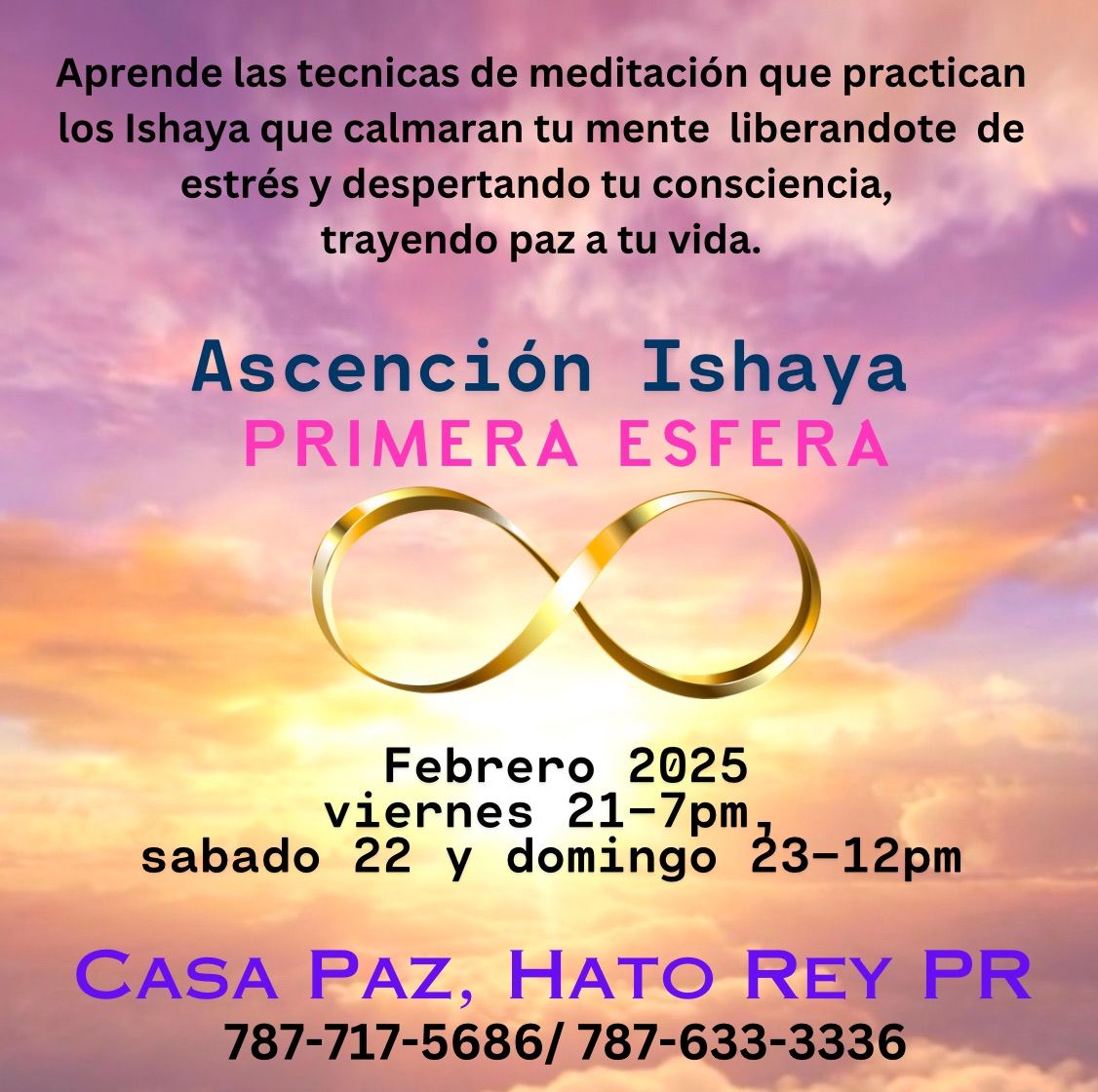 Curso T\u00e9cnicas de Meditaci\u00f3n Ishaya - Hato Rey PR