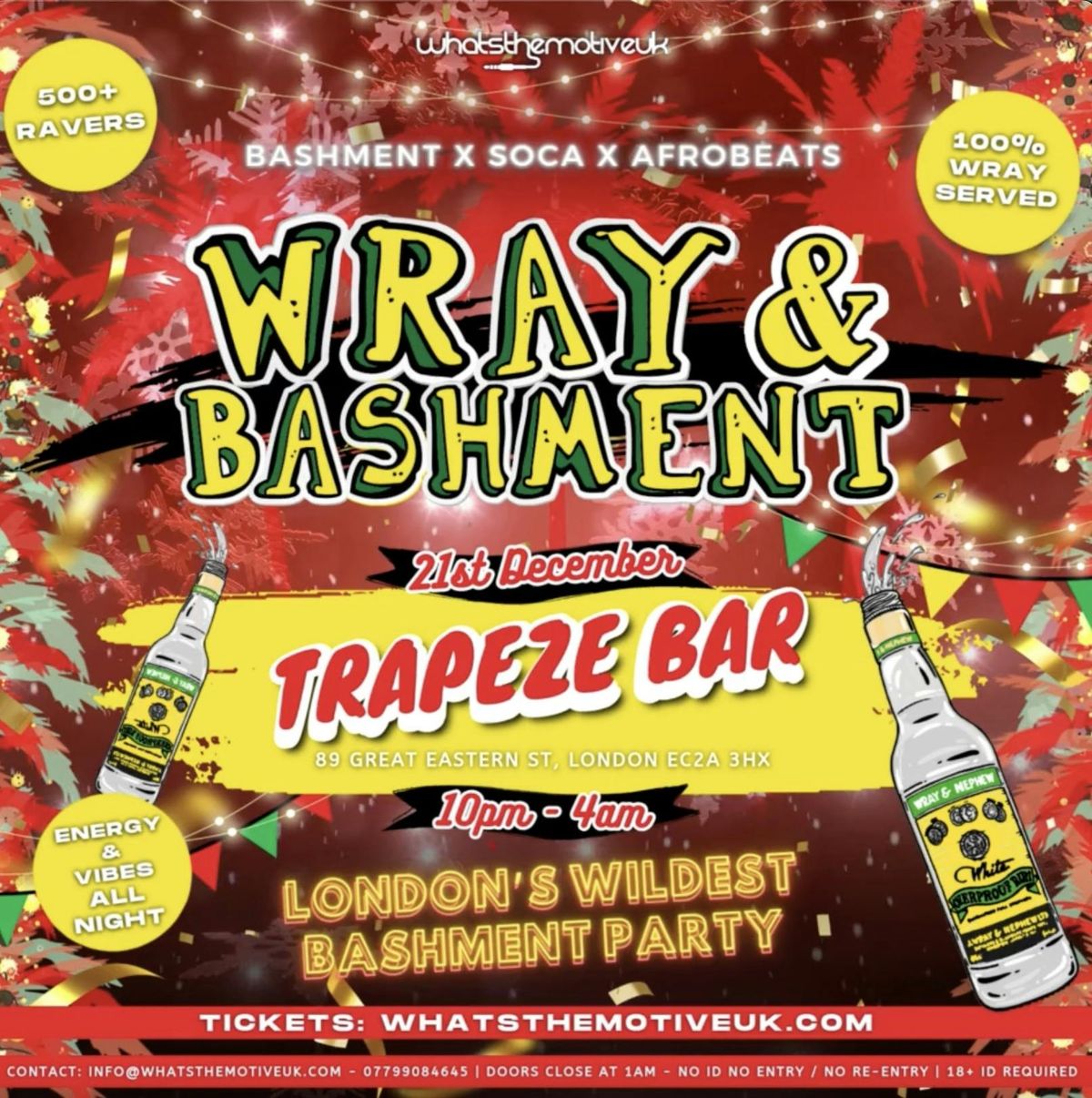 WRAY &amp; BASHMENT - Shoreditch Bashment Party (4AM FINISH)