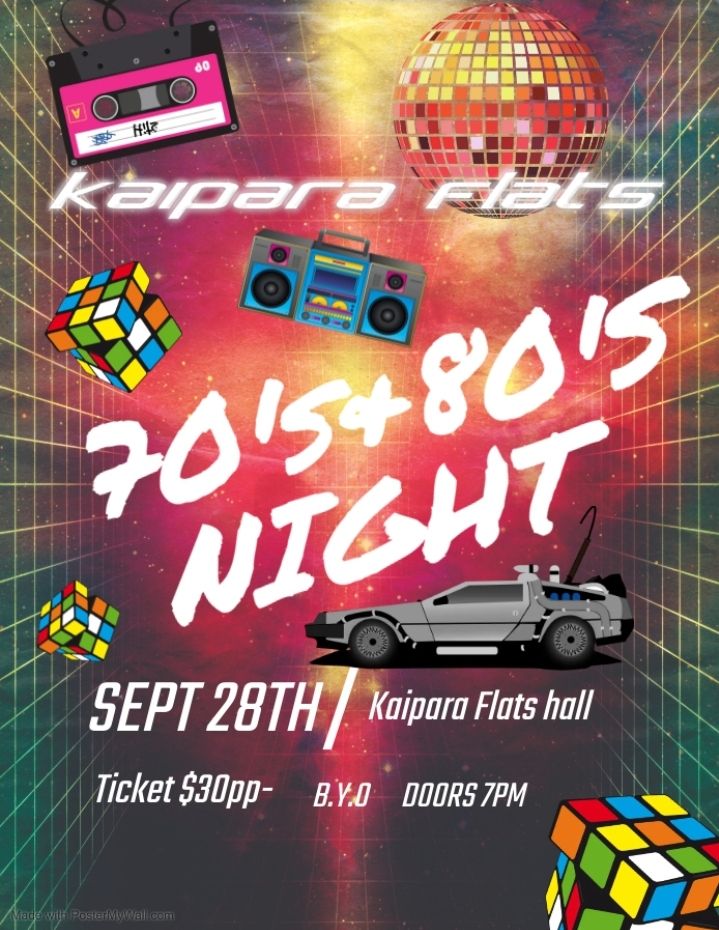 Kaipara Flats 70's & 80's Night