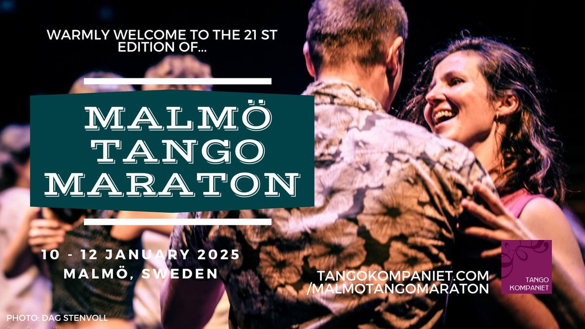 MALM\u00d6 TANGO MARATON  10-12 January 2025 - 21st edition