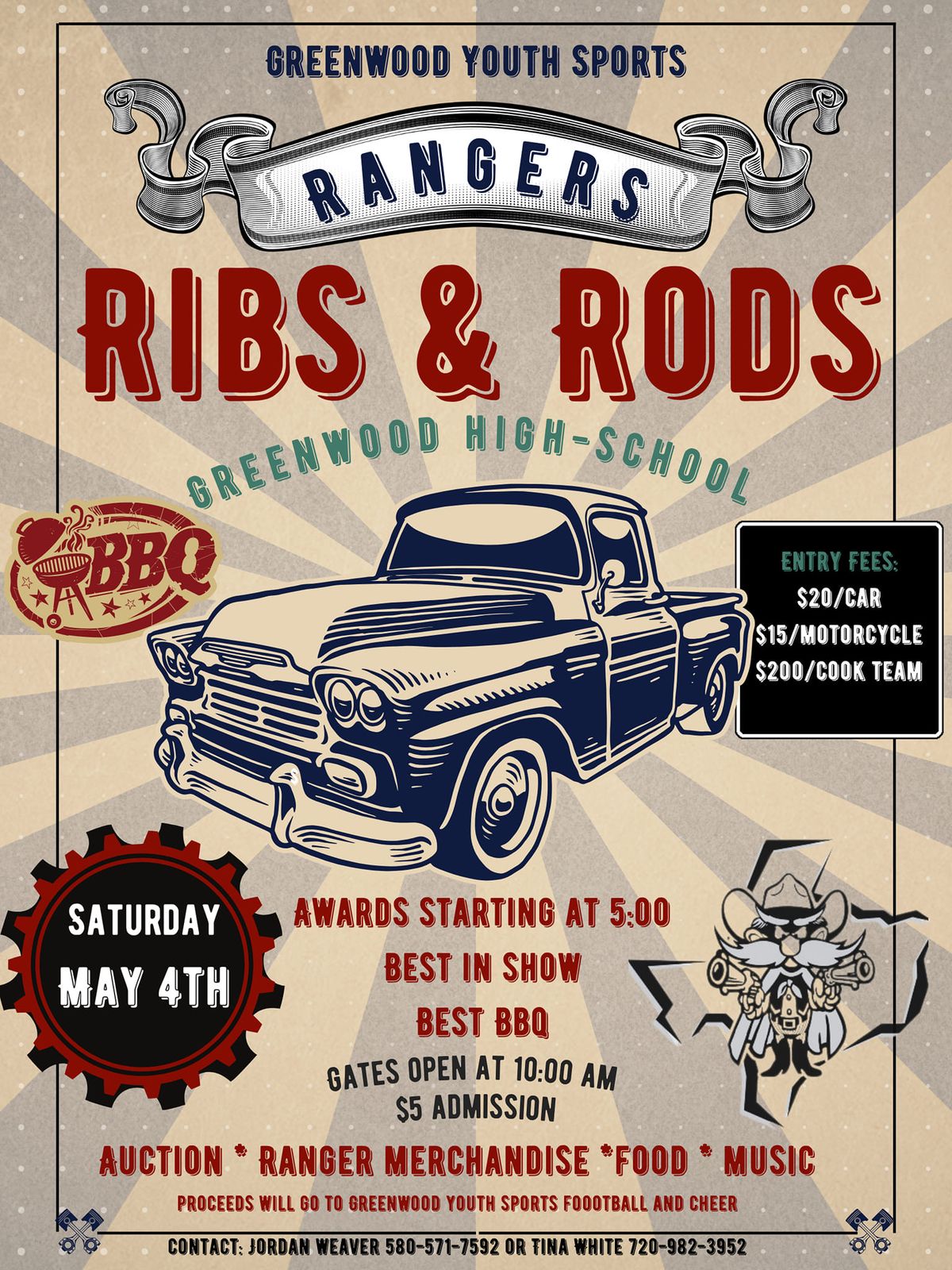 Rangers Youth Sports annual Ribs & Rods