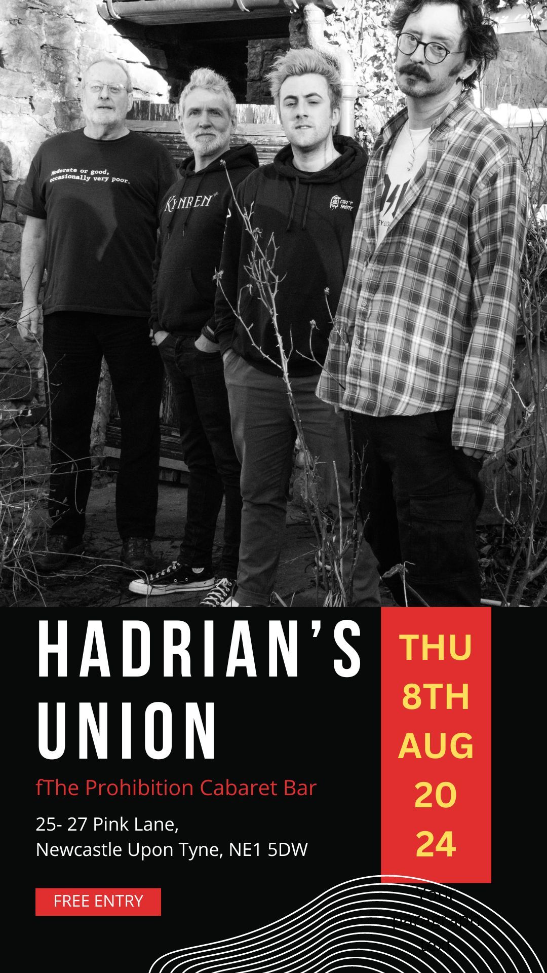 Hadrian's Union Live at the Prohibition Cabaret Bar