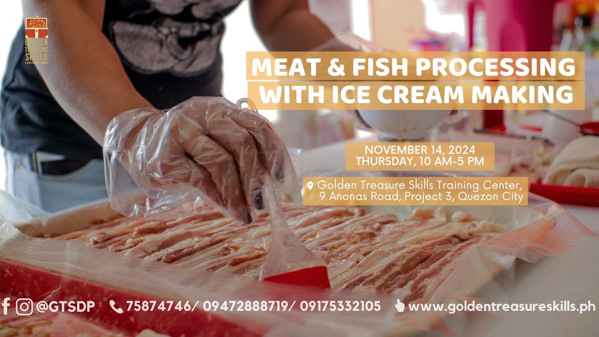 Meat and Fish Processing with Ice Cream Making