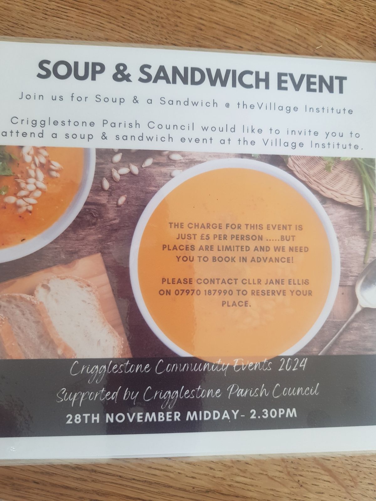 Soup and a sandwich