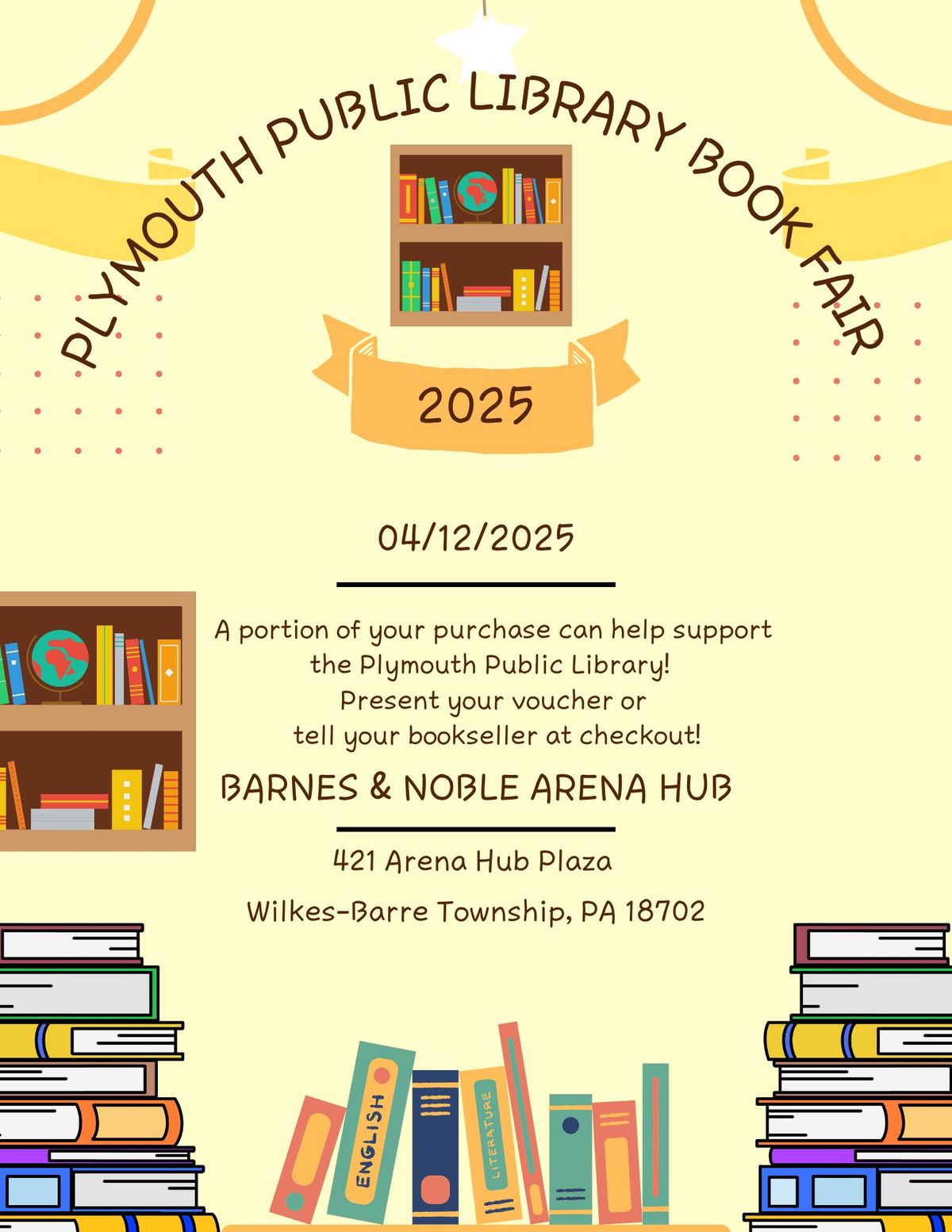 Book Fair Fundraiser at Barnes & Noble for Plymouth Public Library