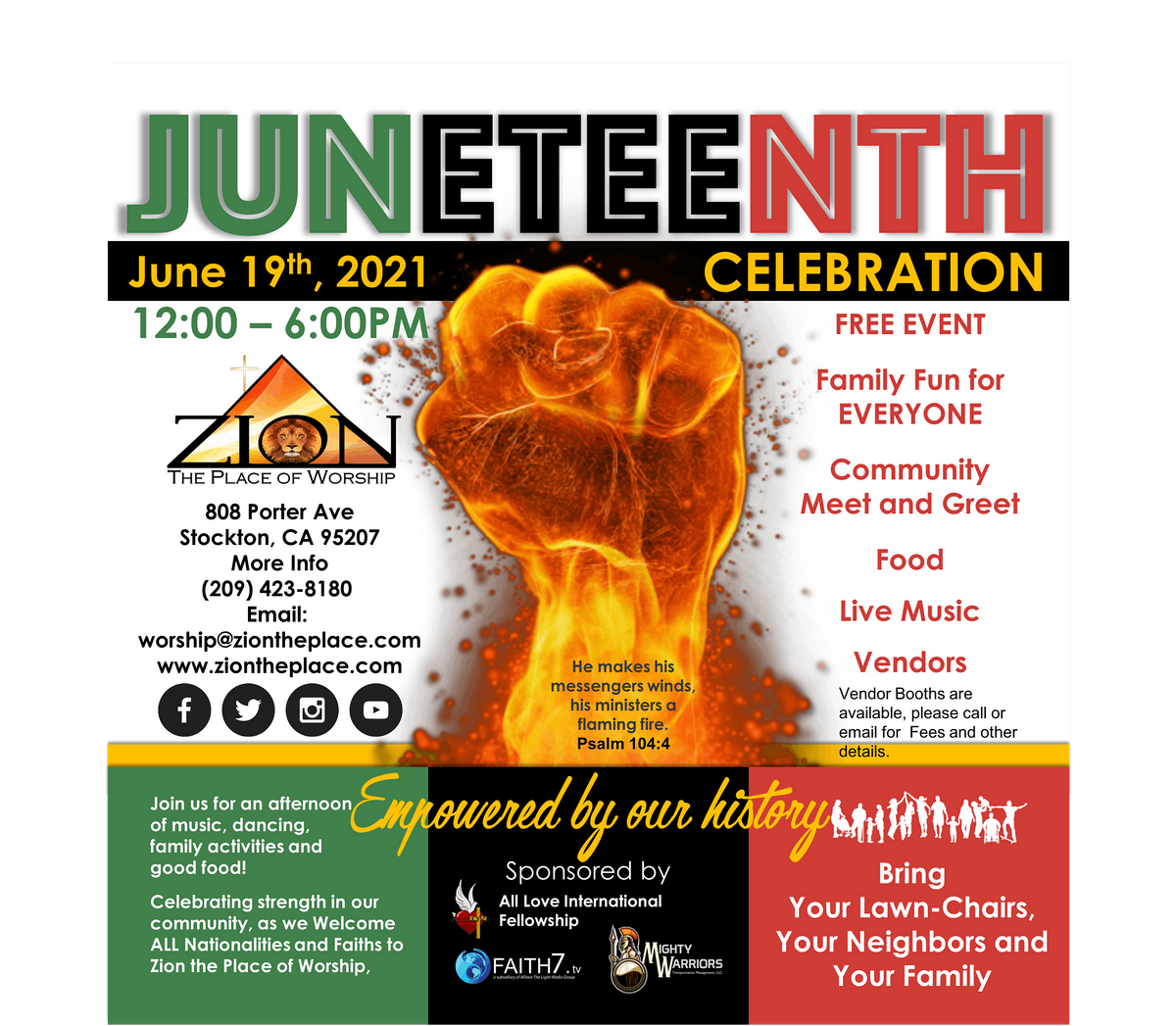 Celebration!, Zion, Stockton, 19 June 2021