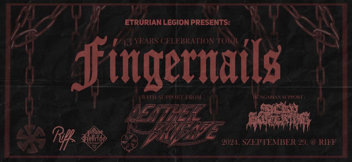 FINGERNAILS (IT) | LEATHER BRIGADE (RO) @ RIFF Budapest 