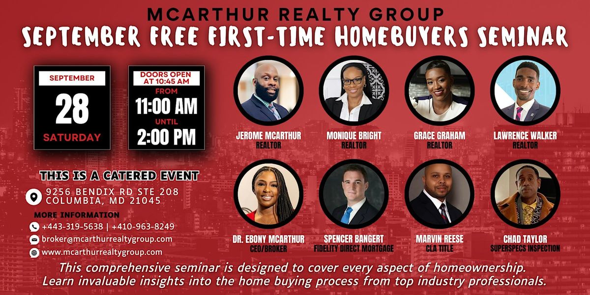 1st (First)  time home-buyer seminar