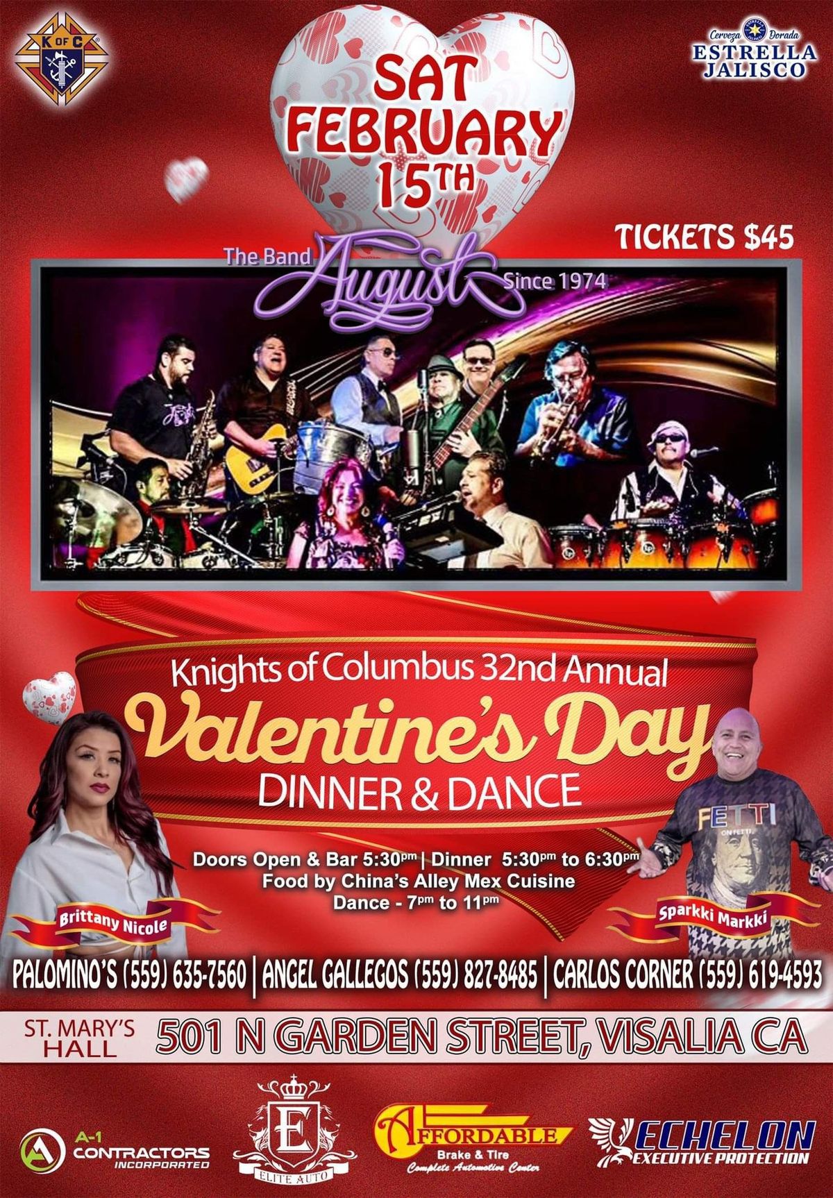 Knights of Columbus #2268 32nd Valentine\u2019s Dinner & Dance \ud83d\udc83\ud83c\udffb 