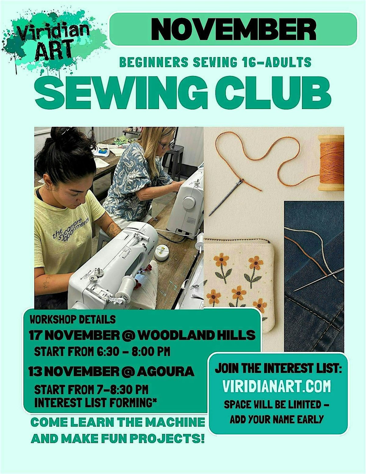 SEWING CLUB- Woodland Hills