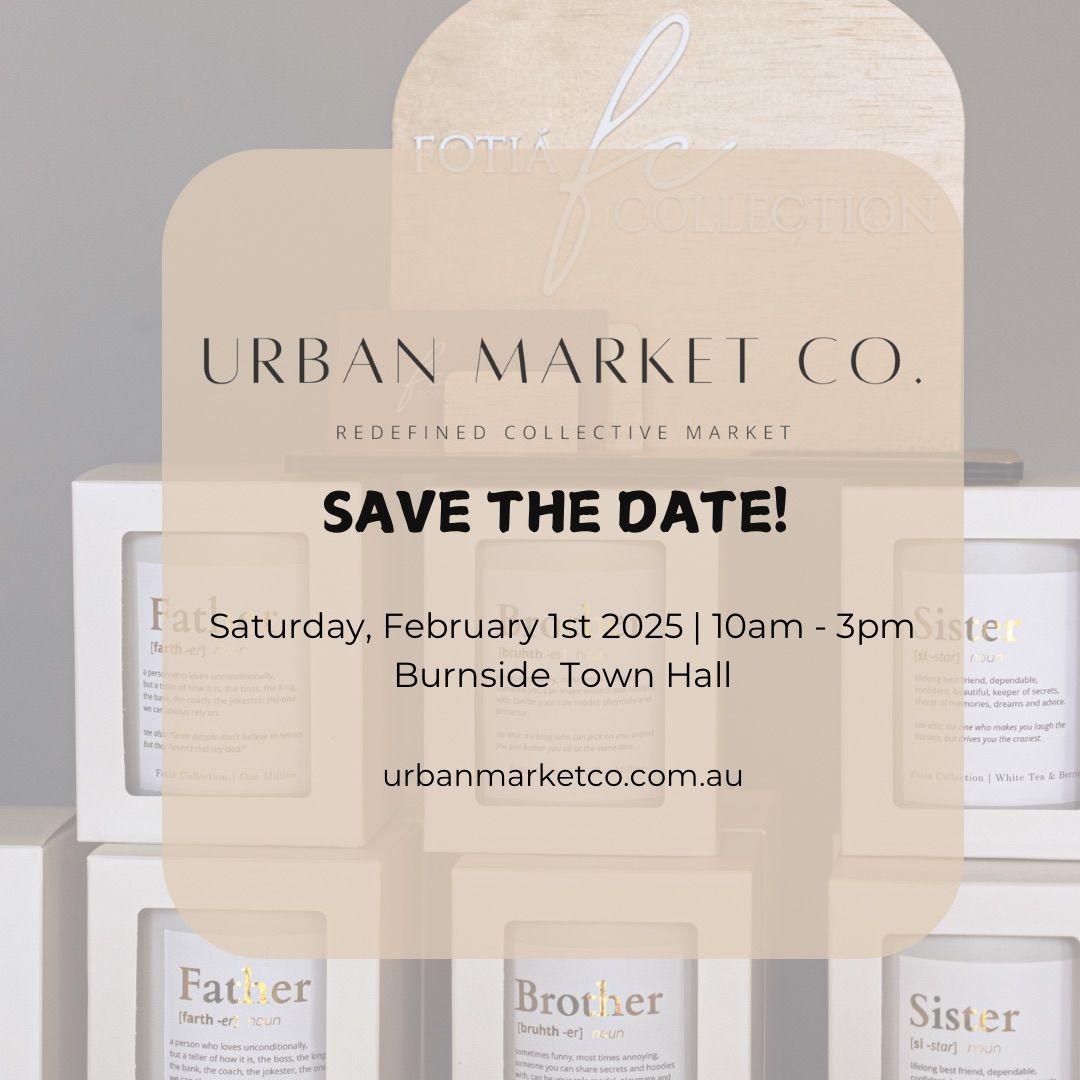 Urban Market Co. SAVE THE DATE \u2022 FEBRUARY 1st 2025 \u2022