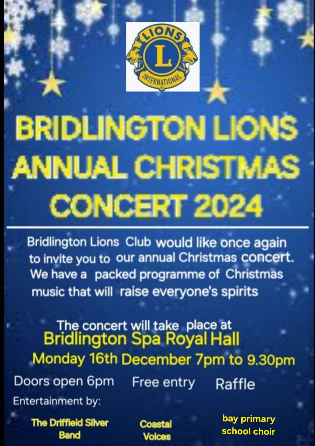 Bridlington Lions Christmas Concert