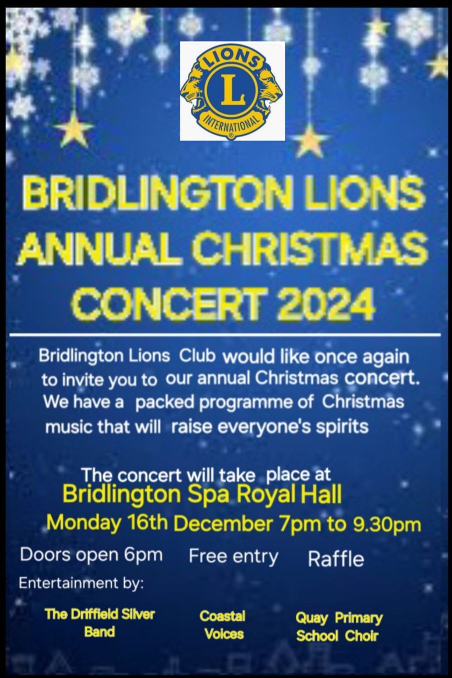 Bridlington Lions Christmas Concert