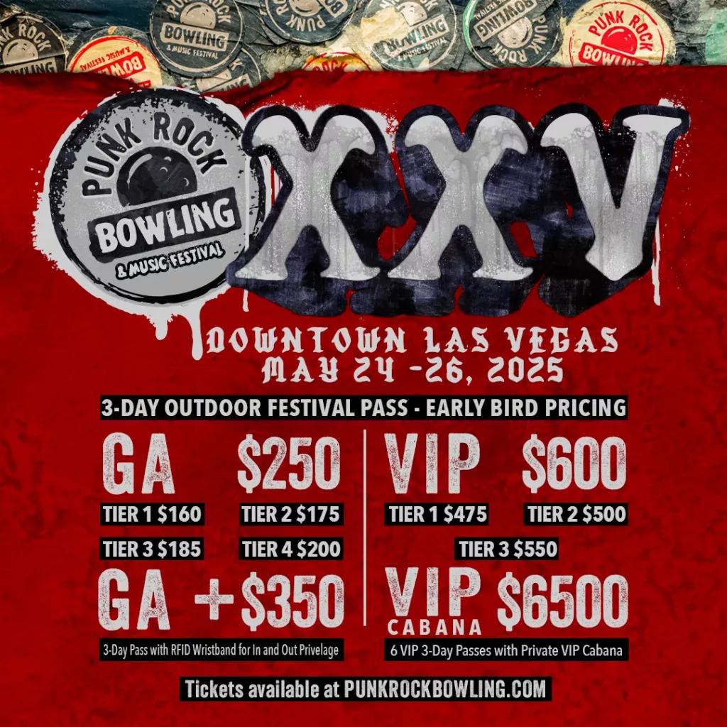 2025 Punk Rock Bowling & Music Festival - 3 Day Pass