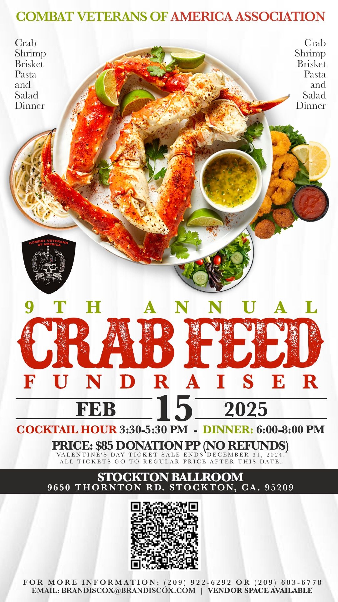 Combat Veterans of America Crab \ud83e\udd80 Feed Fundraiser 