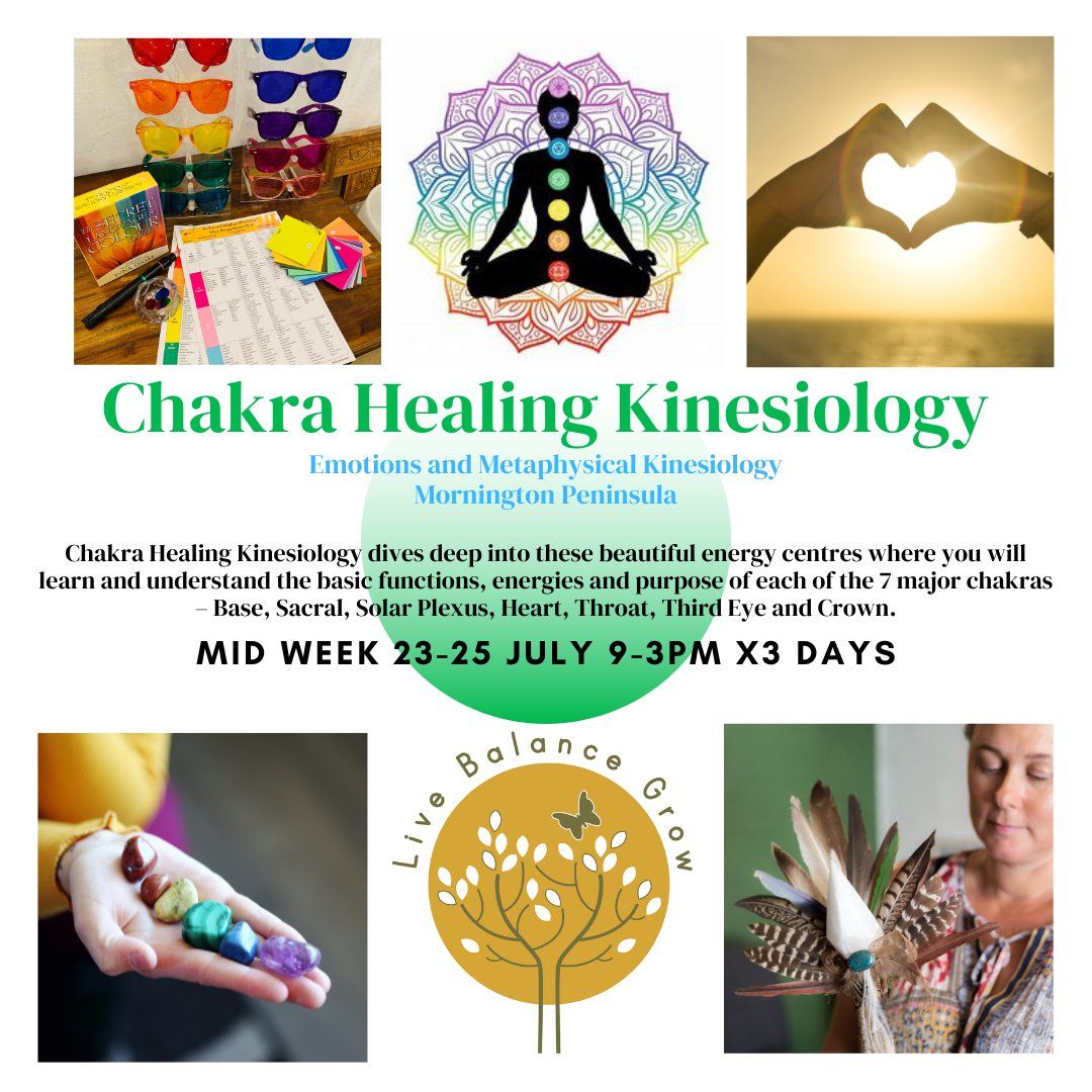 Chakra Healing Kinesiology - MID WEEK COURSE