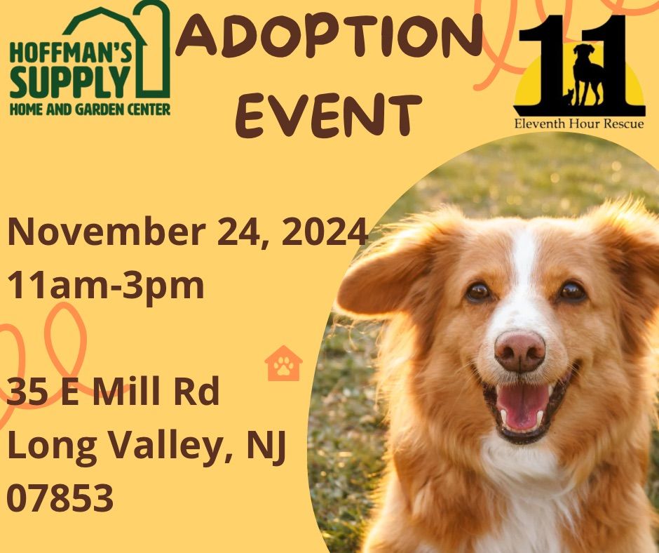 EHR\u2019s Adoption Event at Hoffman\u2019s Supply and Garden Center