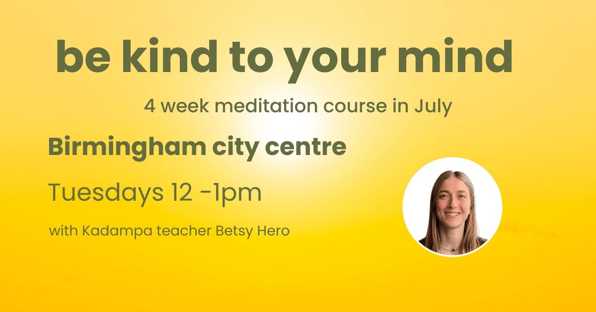 Tuesday Daytime City Centre Meditation Class - July