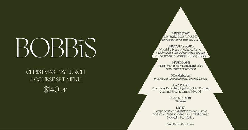 Christmas Day Lunch at Bobbi's Restaurant