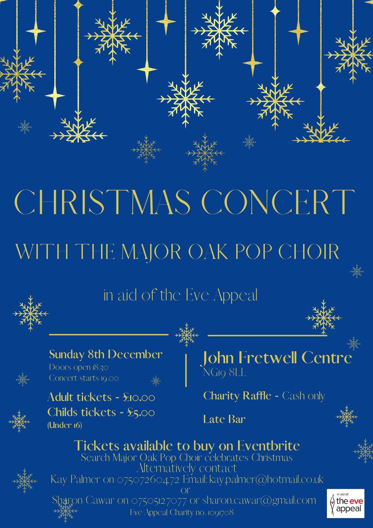 Christmas charity concert in aid of 'The Eve Appeal'