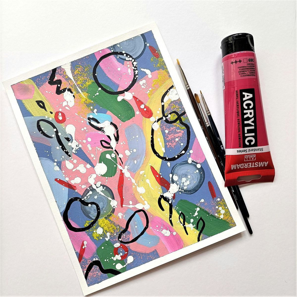 Abstract Art with Acrylics