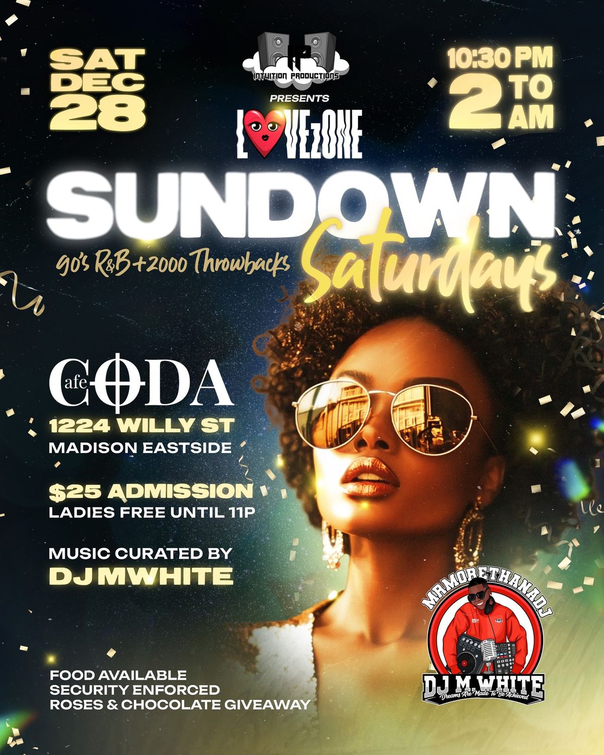 LOVEzONE: SUNDOWN SATURDAYS CHRISTMAS WEEKEND R&B PARTY AT CAFE CODA