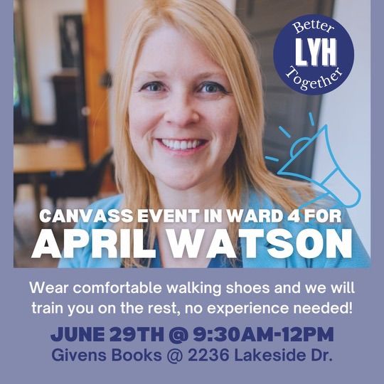 Ward IV Canvass w\/ April Watson