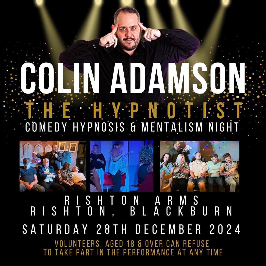 Colin Adamson Hypnosis and Mentalism Show - Rishton Arms