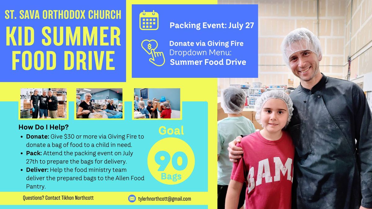 Summer Food Drive Packing Event