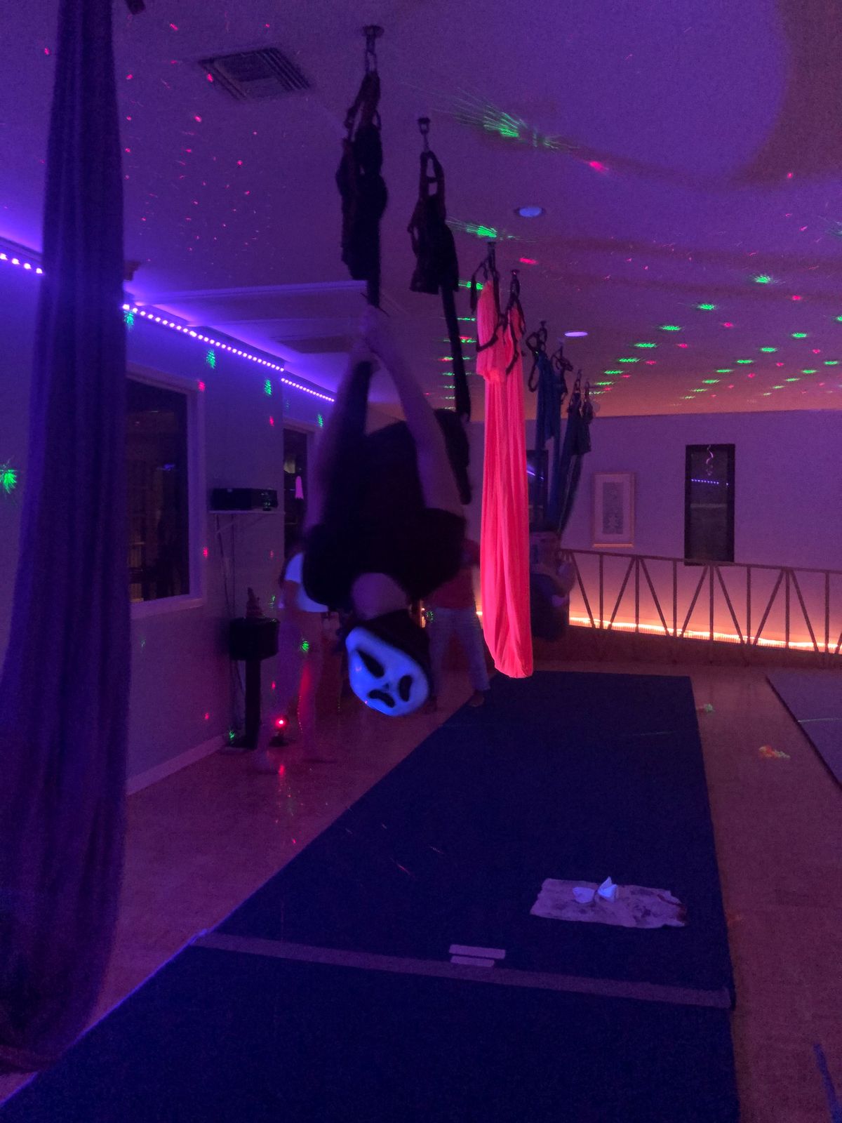 Halloween Spooktacular Blacklight Aerial Silks 