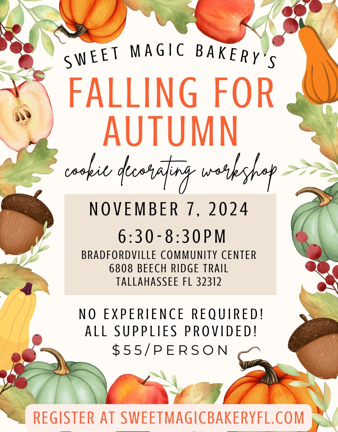 Falling For Autumn Cookie Decorating Workshop