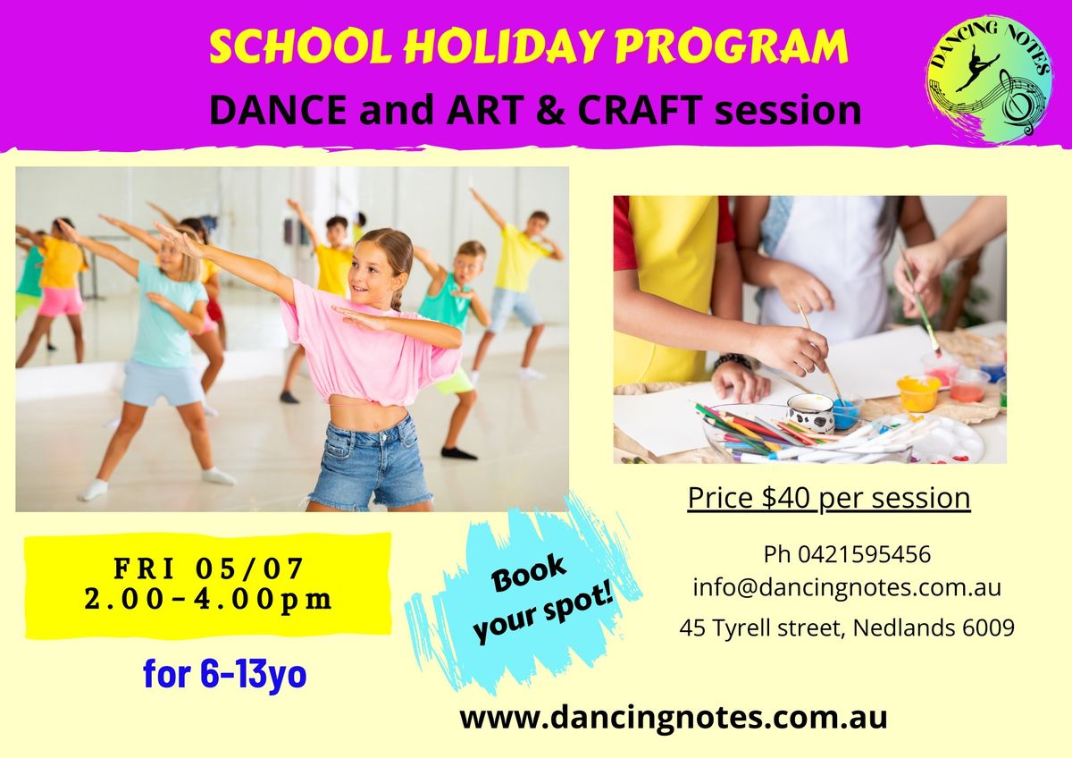 Holiday Program 6-13yo - Dance | Art & Craft
