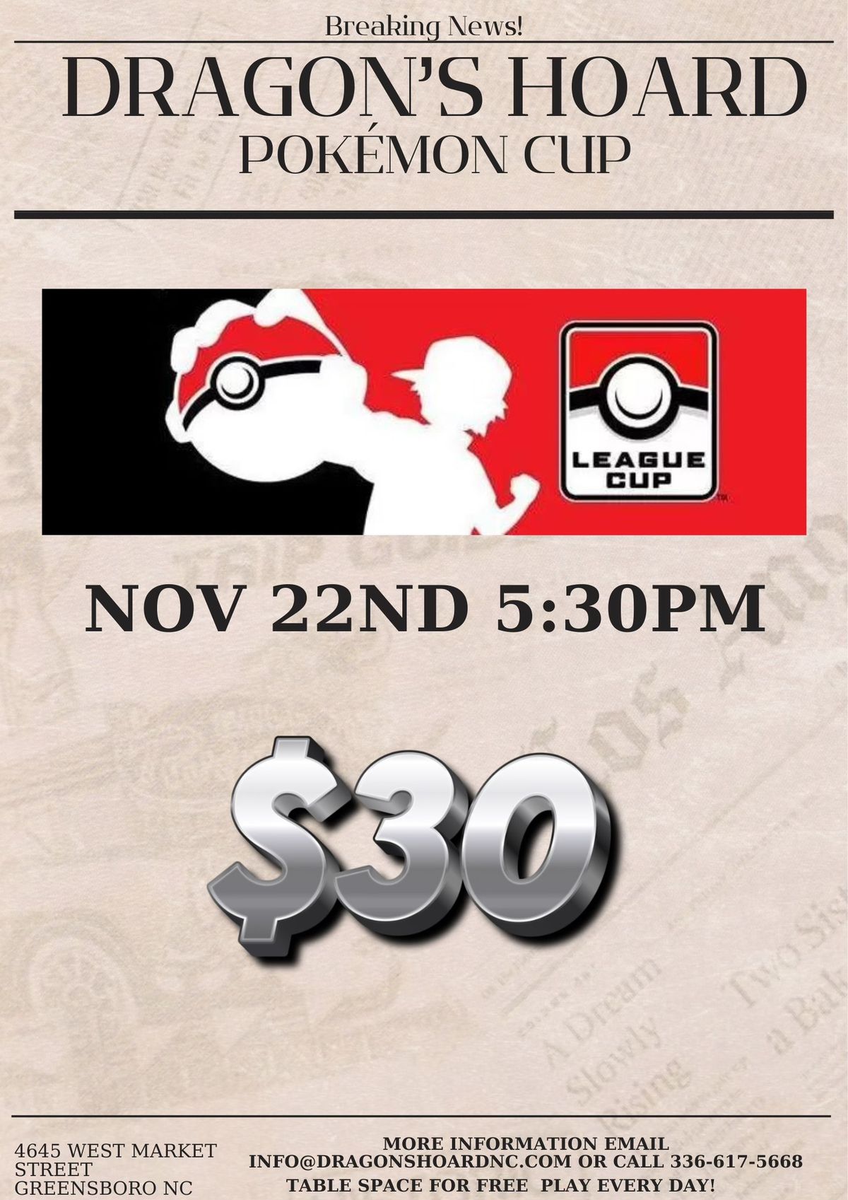 Pokemon Fall League Cup