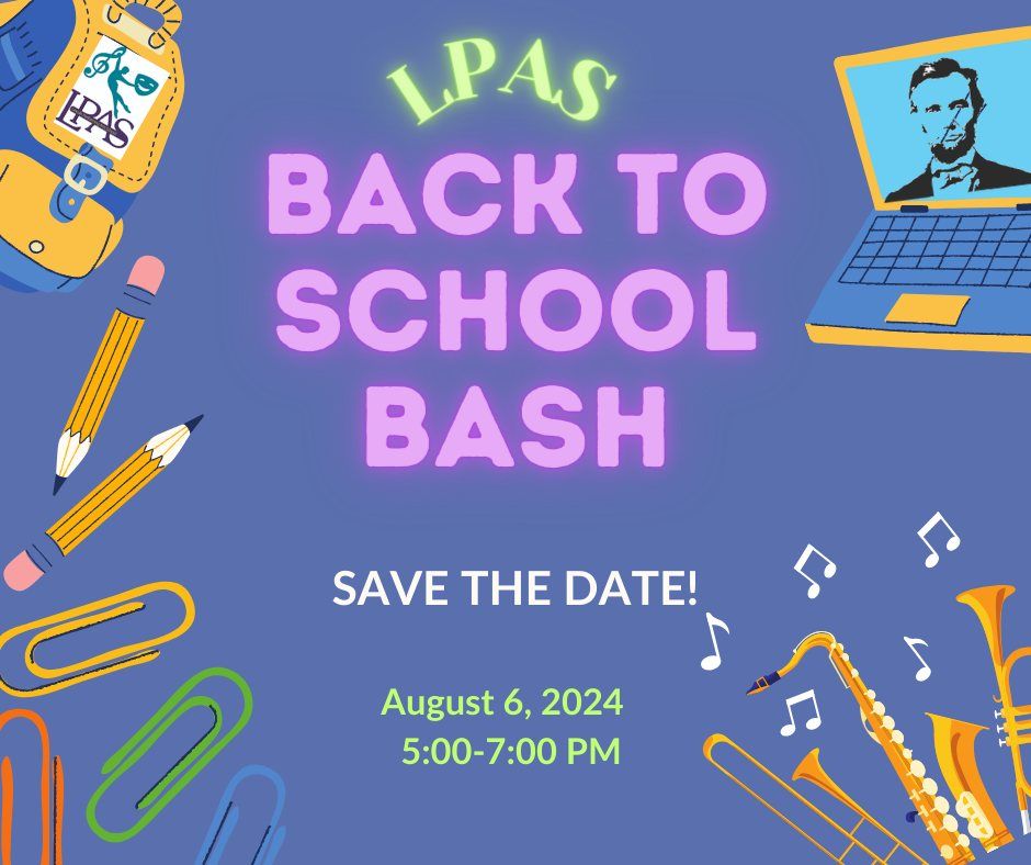 Back to School Bash - Save the date!