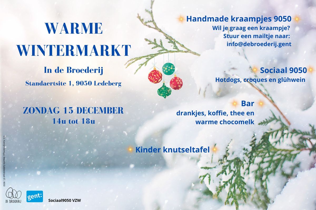 Warme wintermarkt in de Broederij!