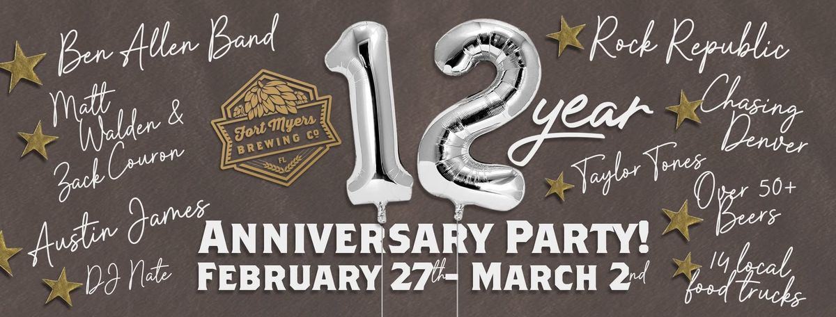 12th Anniversary Celebration at FMBrew!