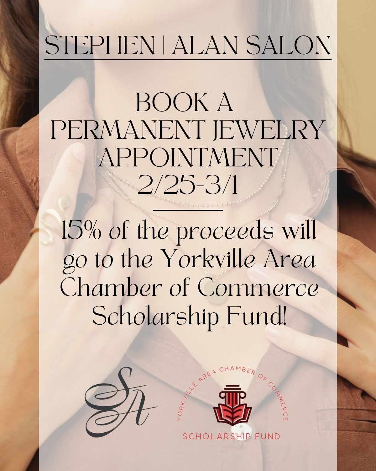 Permanent Jewelry Scholarship Fundraiser 