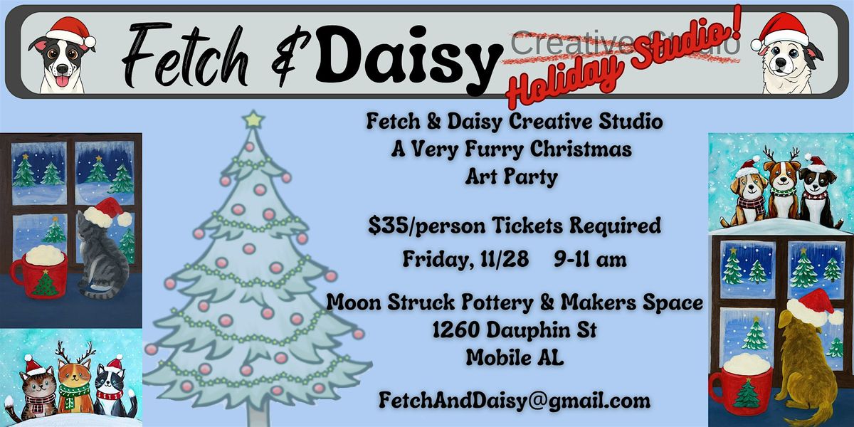 Art Party! A Very Furry Christmas Paint Party