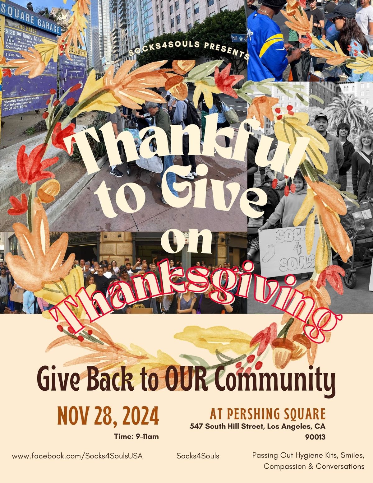 Socks4Souls: 16th Annual Thankful to Give on Thanksgiving Event