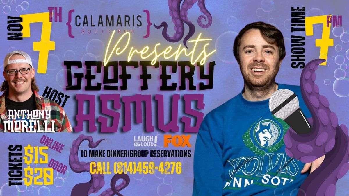 Headliner Geoffrey Asmus at Calamari\u2019s