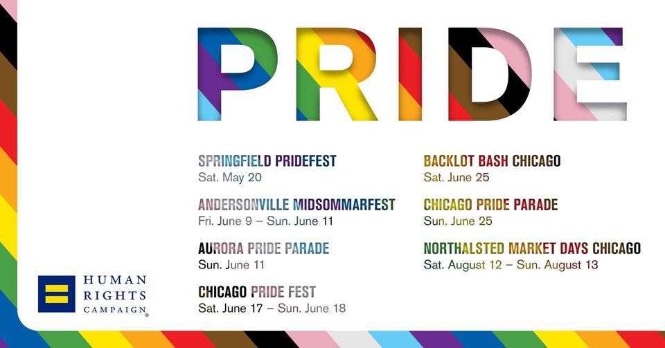 HRC Chicago Marching at Aurora Pride