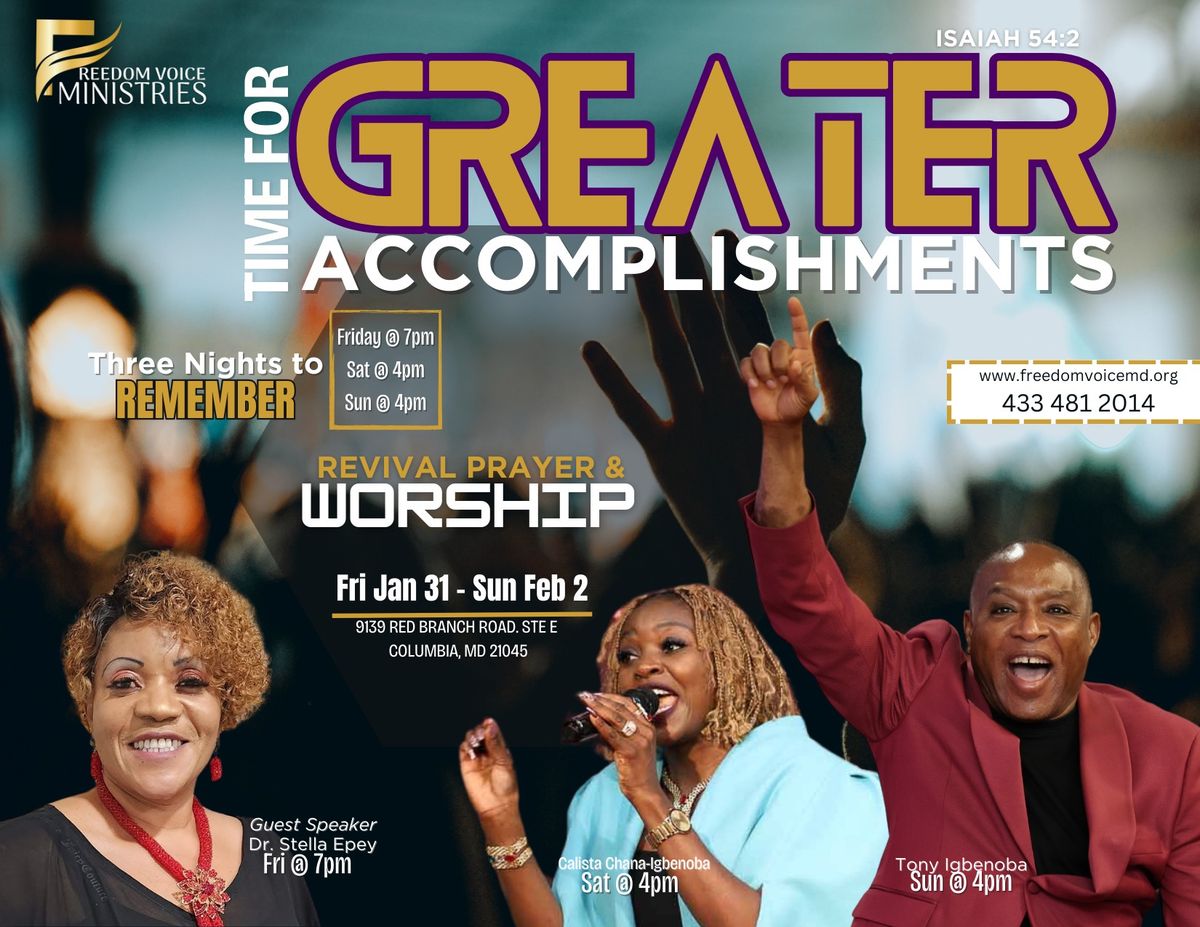 Year of Greater Accomplishments : 2025 Revival