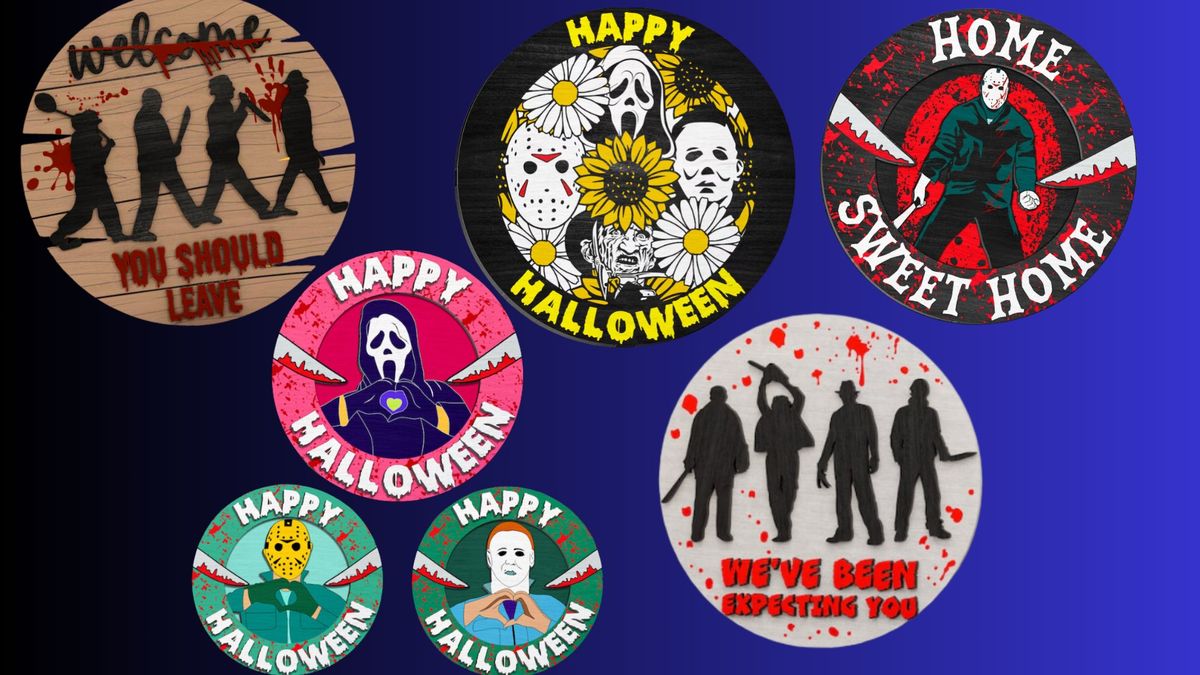 Friday the 13th Halloween Door Sig Extravaganza- Choose a Sign and a Date and Time!