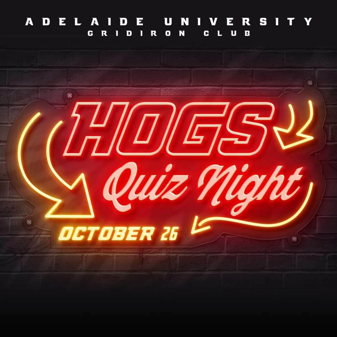 \ud83c\udf89 Adelaide University Gridiron Club Quiz Night \ud83c\udf89