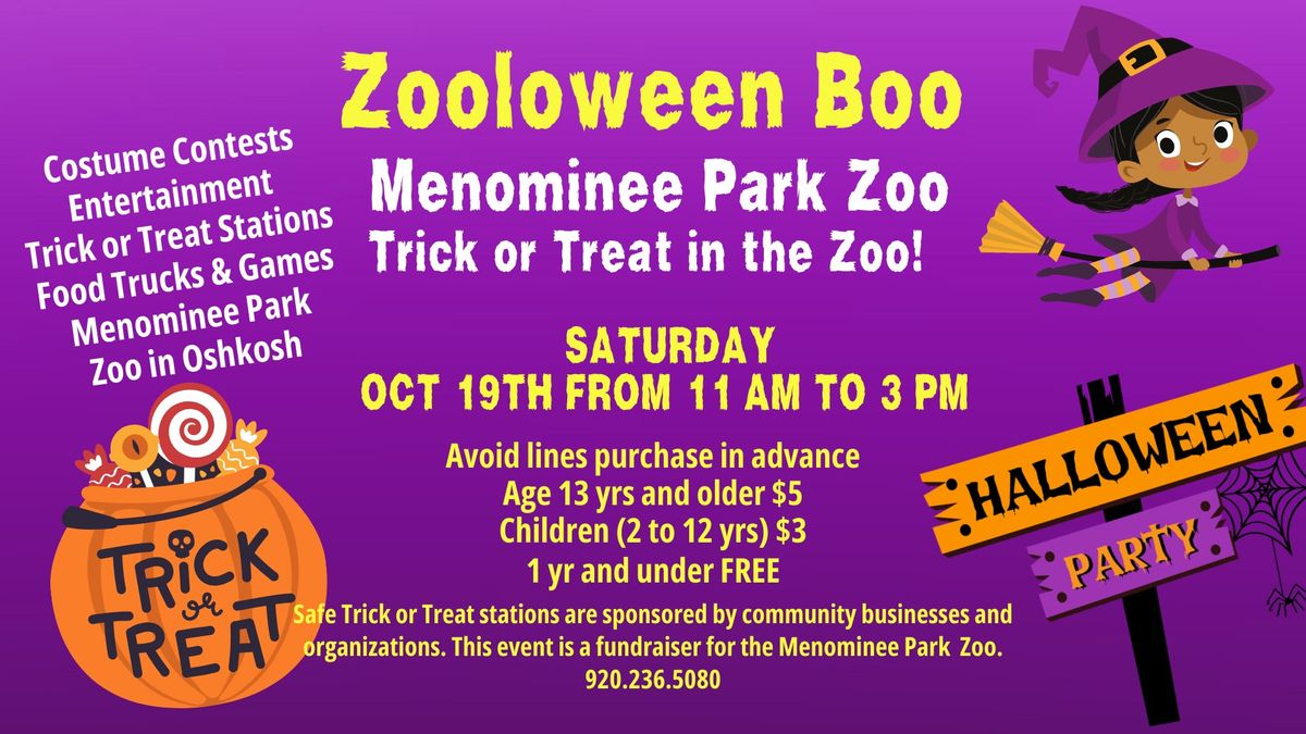 Zooloween Boo in Menominee Park Zoo