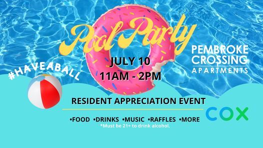 Pool Party Pembroke Crossing Apartments Virginia Beach 10 July 21