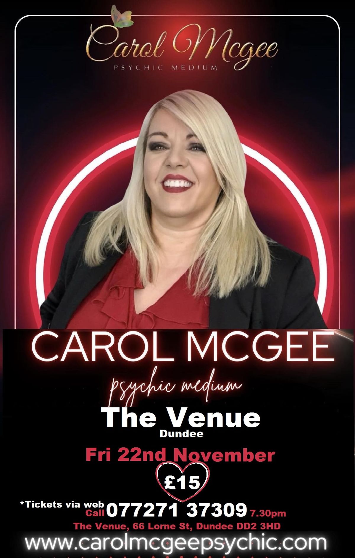 Carol McGee psychic lie in Dundee 