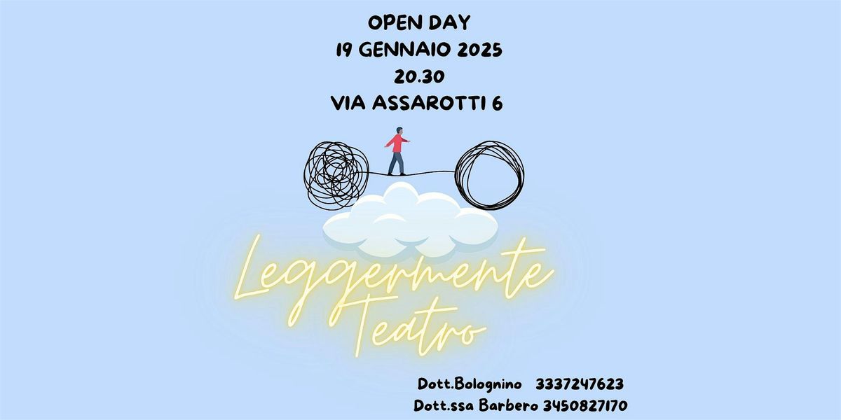 Teatro Terapia Leggermente Teatro Openday