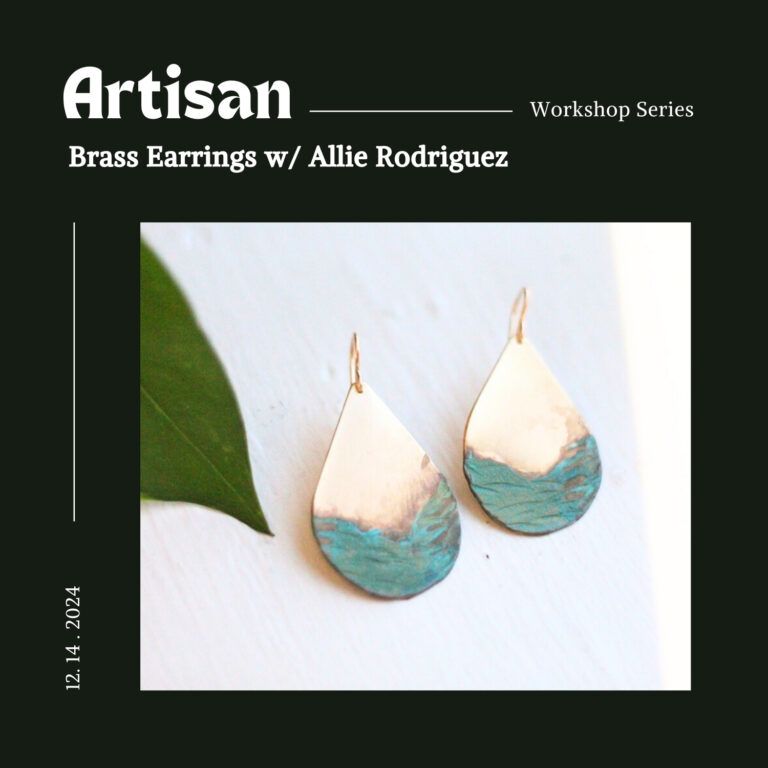 Brass Earrings Workshop with Allie Rodriguez